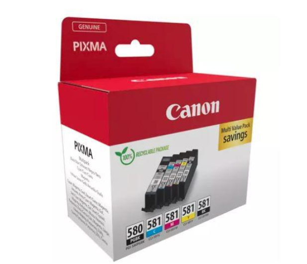 Canon Zestaw 5 tuszów PGI-580 + CLI-581 PGBK+CMYK - 1227022 - zdjęcie 7